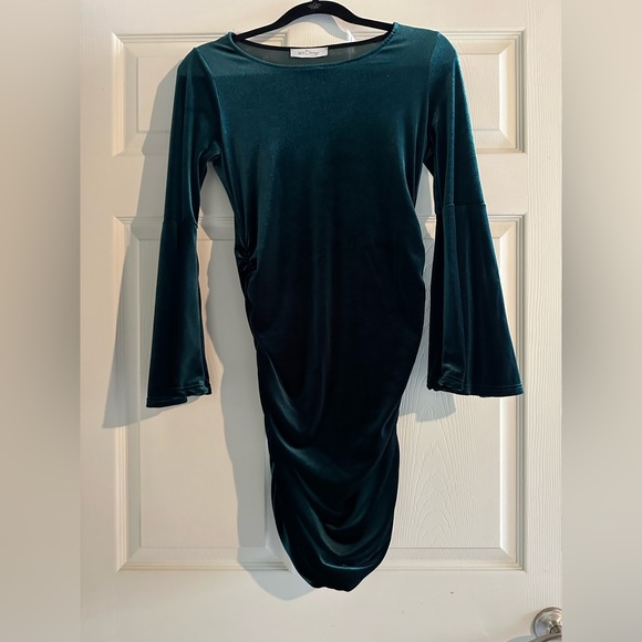 Emerald Green My Bump Maternity Dress - Picture 3 of 3